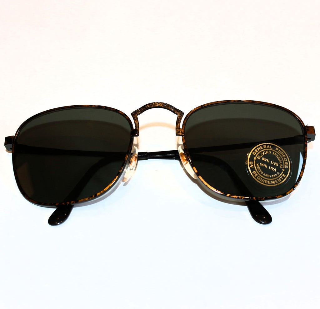 Schwarz-kupferne Vintage-Retro-Sonnenbrille Unisex