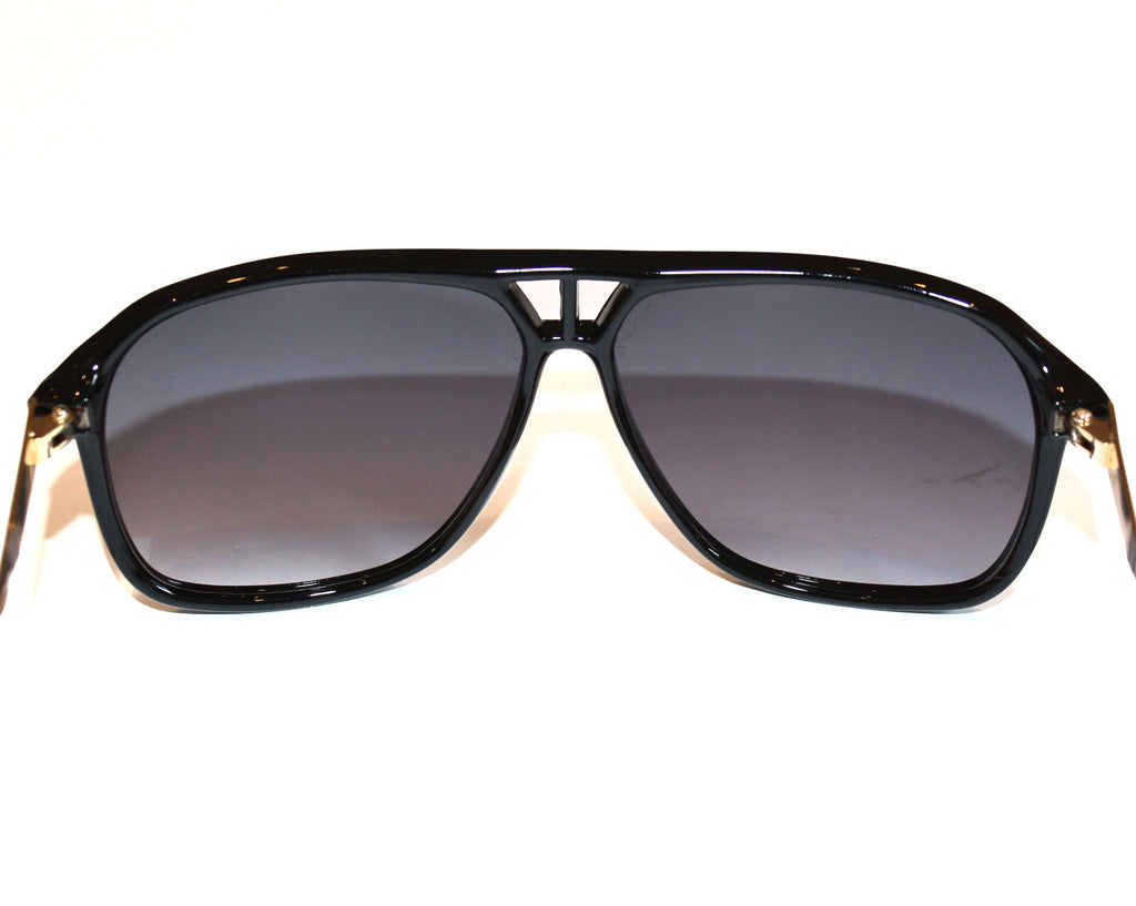 Schwarze Designer Unisex-Sonnenbrille