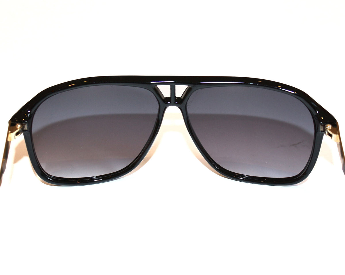 Schwarze Designer Unisex-Sonnenbrille