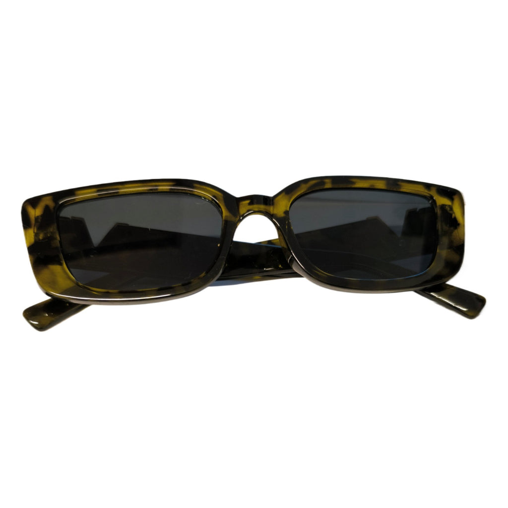Grün-schwarze Cat-Eye-V-Sonnenbrille