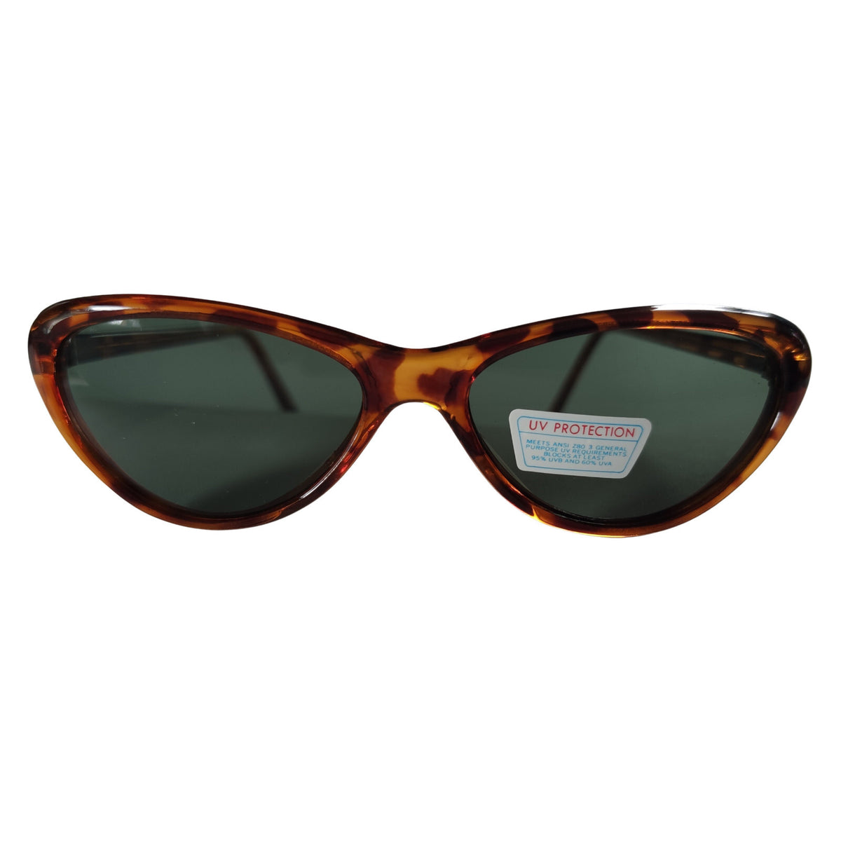 Braune Cat-Eye-Sonnenbrille mit grauen Gläsern