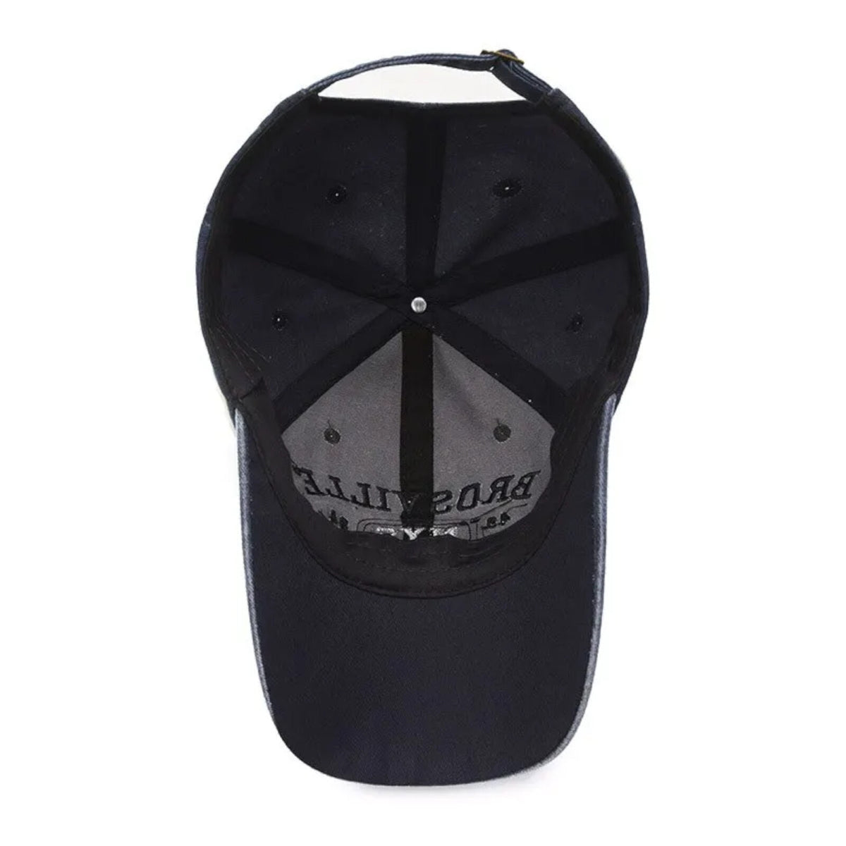 Brosville Vintage-Basecap aus Baumwolle mit Retro-Stickerei
