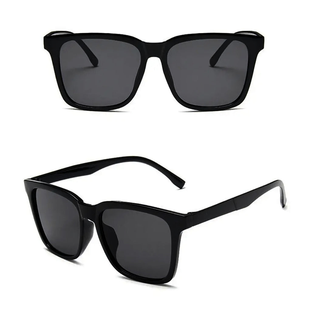 Schwarze Oversized Vintage Sonnenbrille