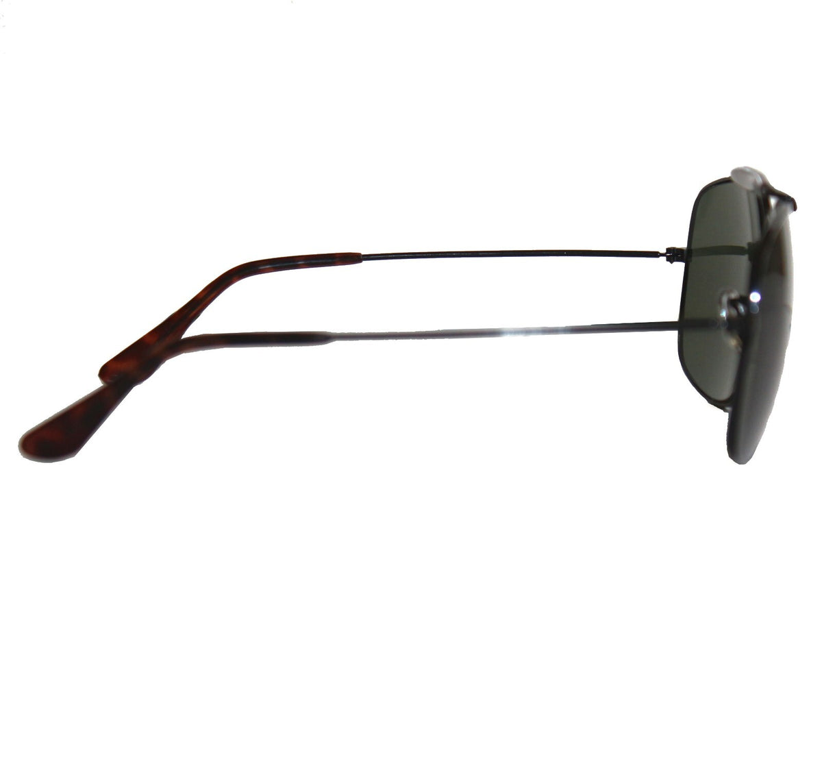 Gold-schwarze Piloten-Sonnenbrille im Porsche-Stil
