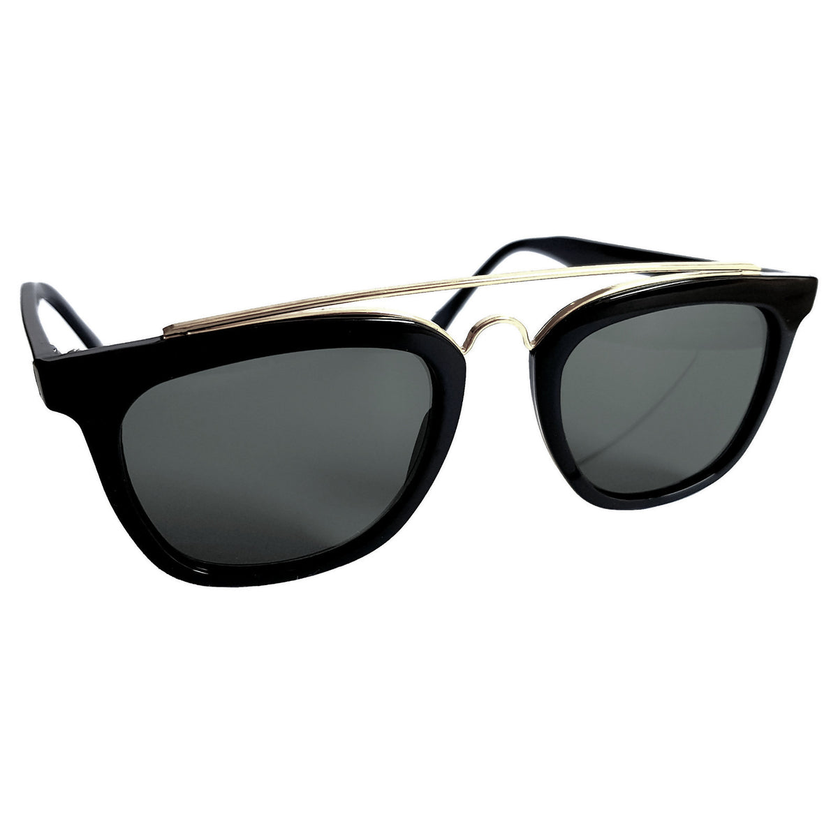 Schwarz-goldene Vintage G-Style Sonnenbrille