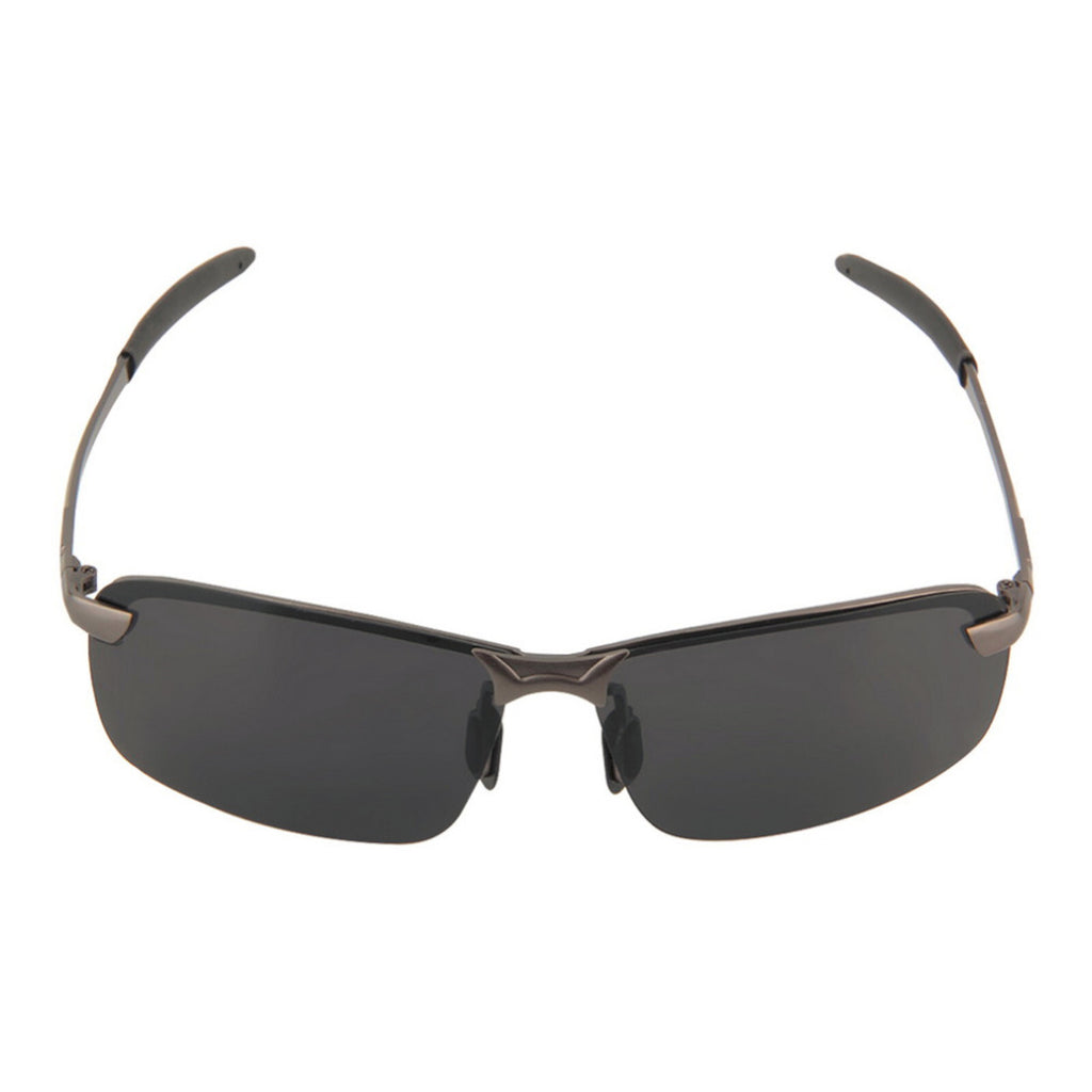 Gunmetal Matrix-Sonnenbrille mit polarisierten Gläsern