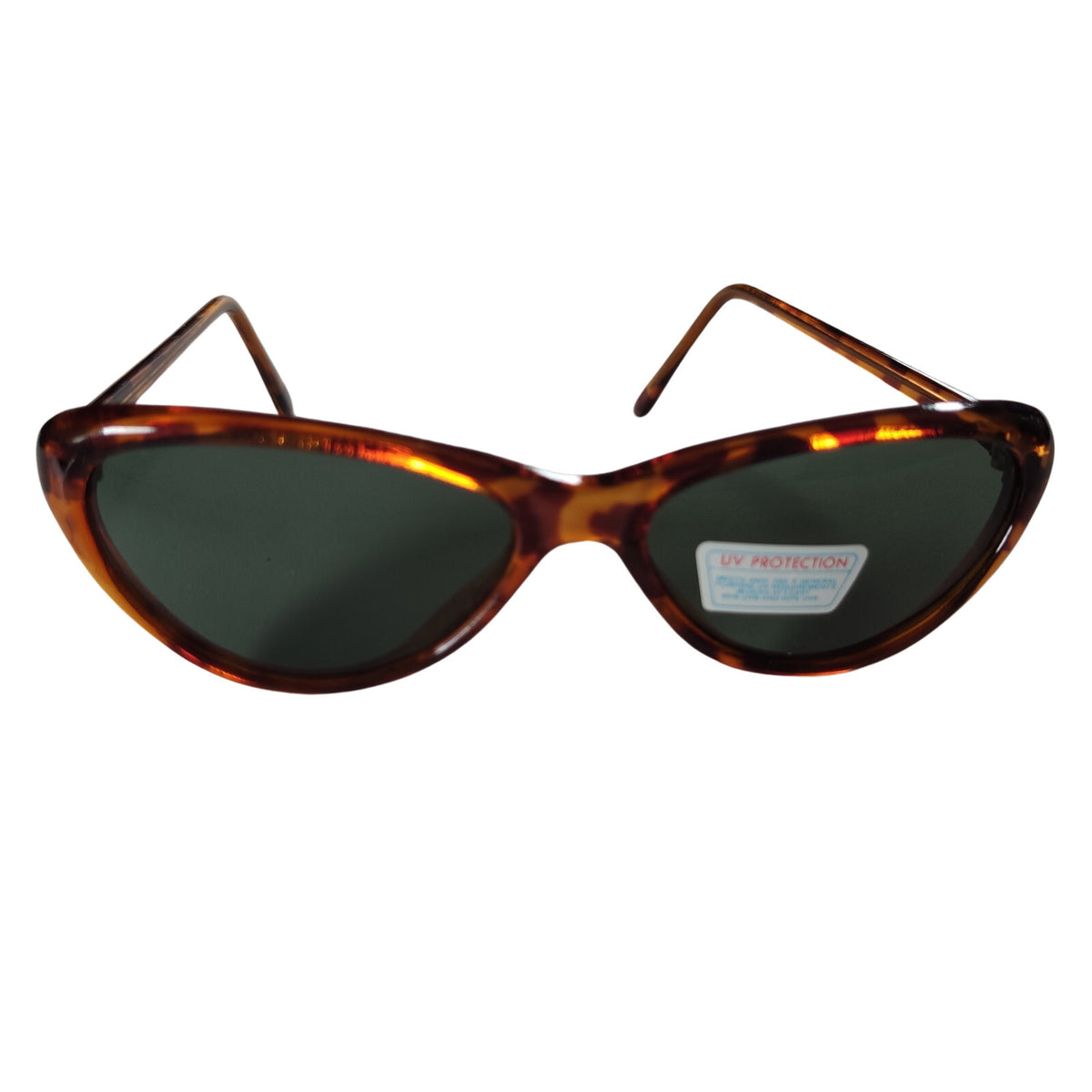 Braune Cat-Eye-Sonnenbrille mit grauen Gläsern