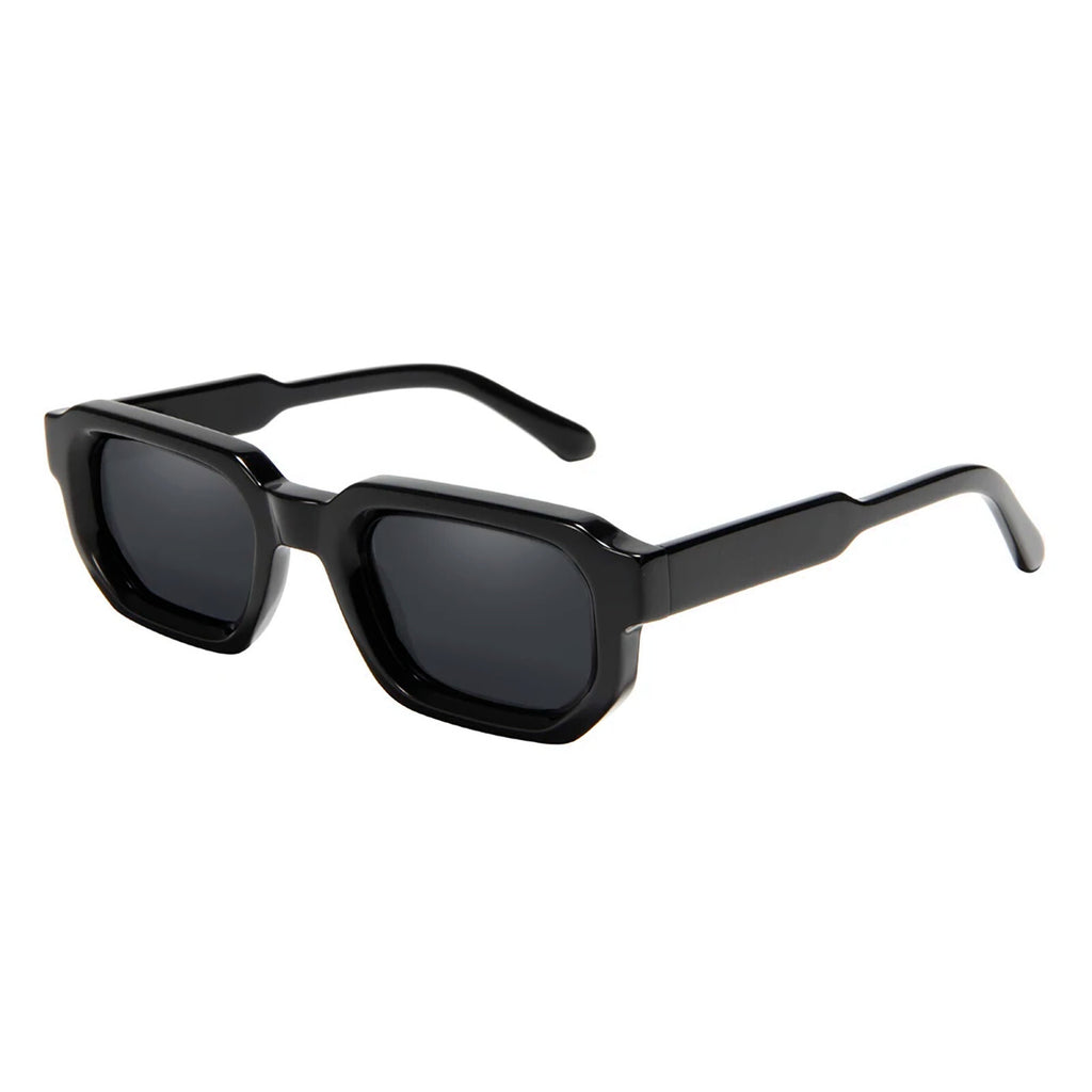 Glänzend schwarze Retro-Partybrille