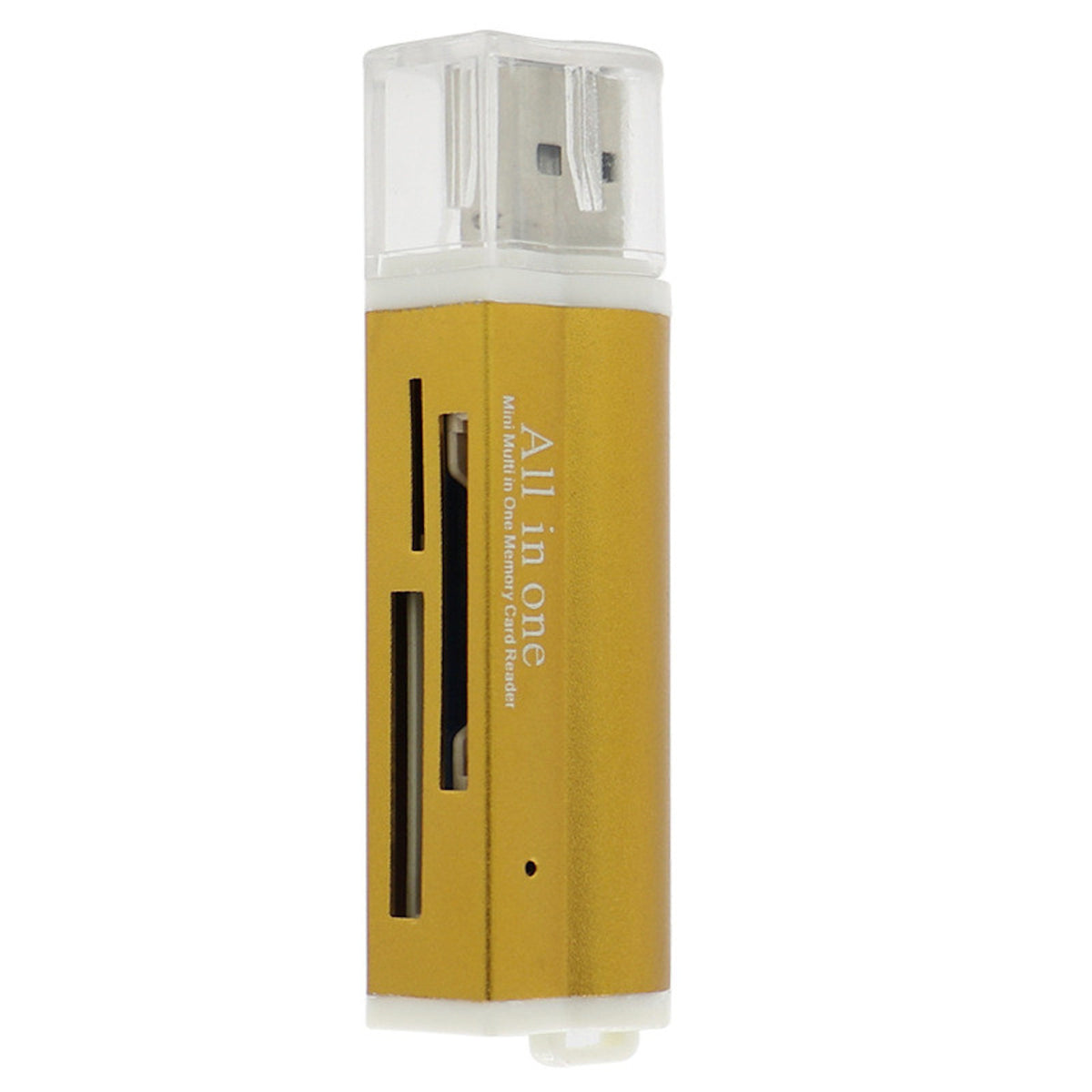 Goldener USB-Kartenleser für MicroSD SDHC MMC M2