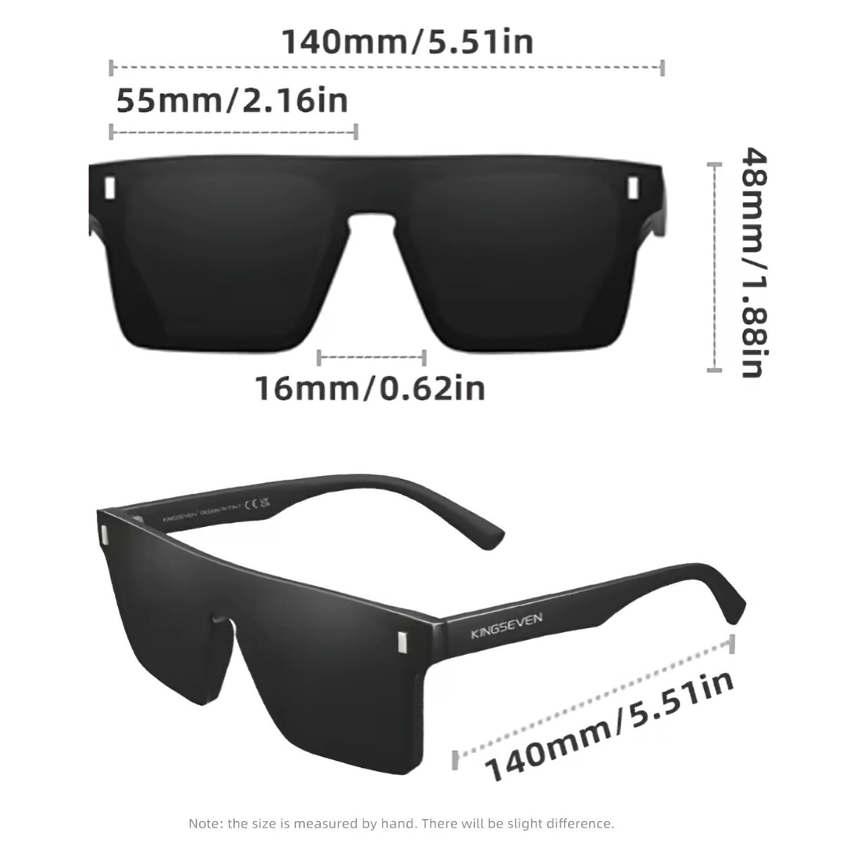 Kingseven LC-792 polarisierte Designer-Sonnenbrille