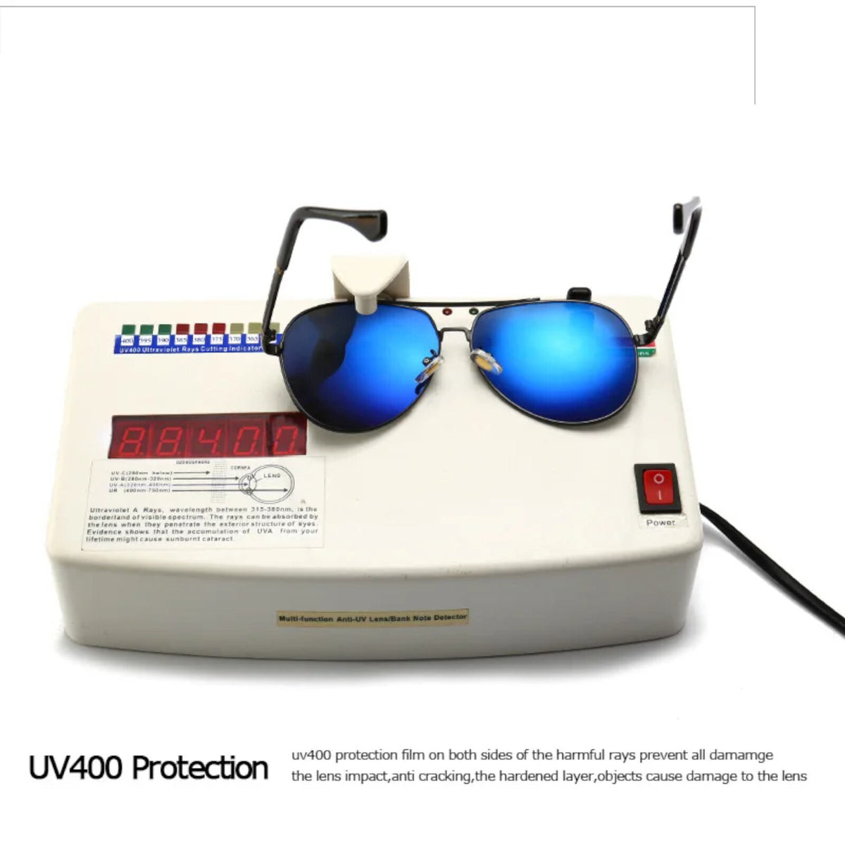 Schwarz-rot-goldene Piloten-Sonnenbrille