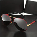 Rot-goldene Piloten-Sonnenbrille