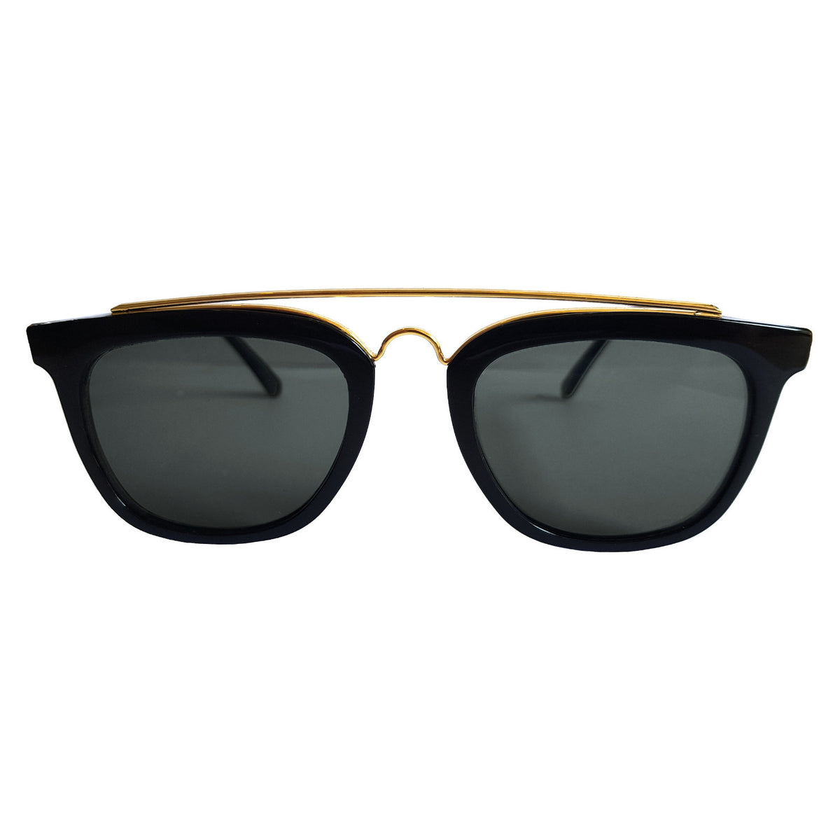 Schwarz-goldene Vintage G-Style Sonnenbrille