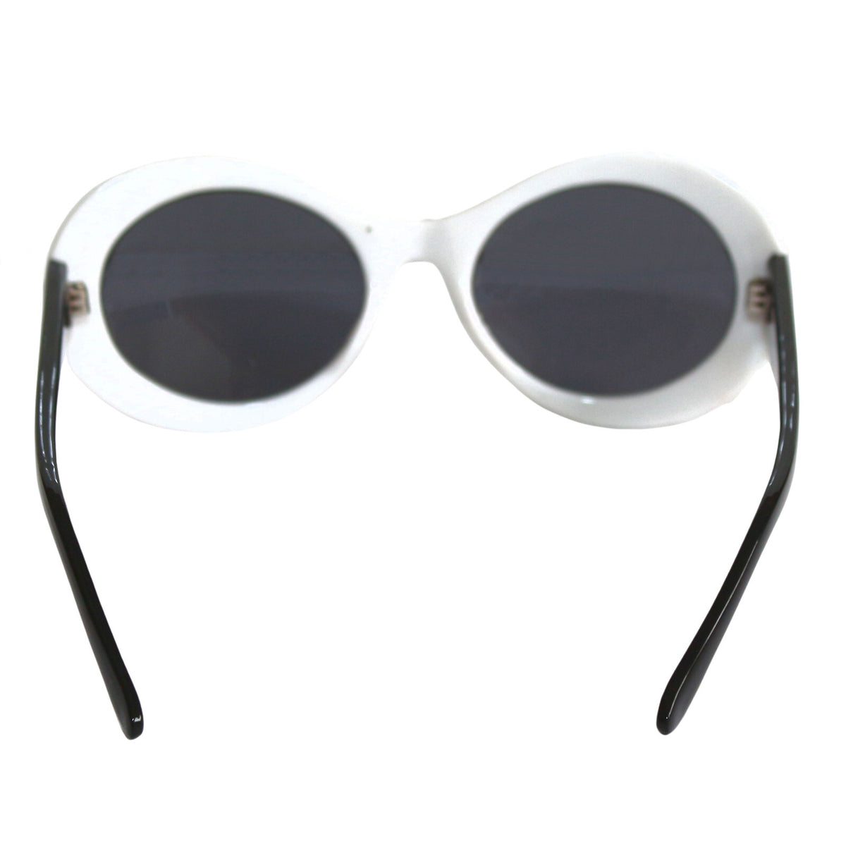 Schwarz-weiß karierte Cat-Eye-Partybrille
