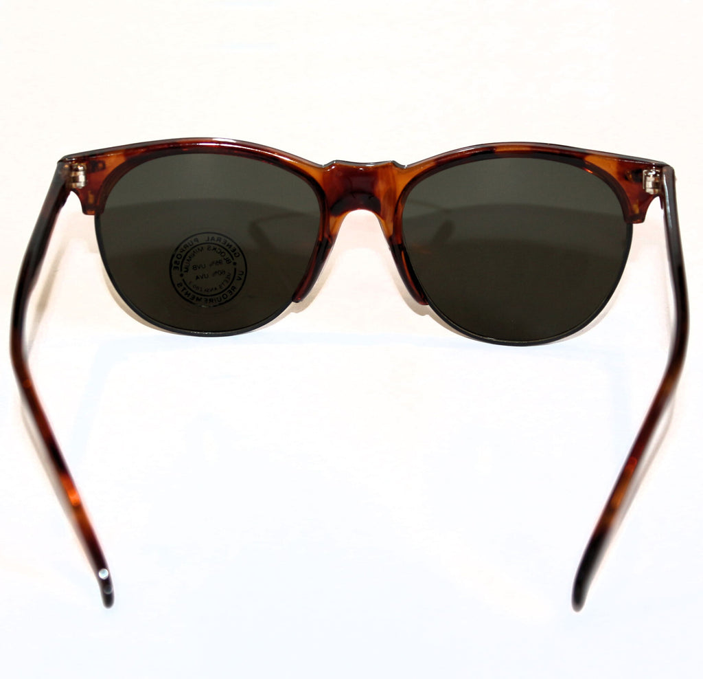 Braune Vintage-Retro-Sonnenbrille im Unisex-Design