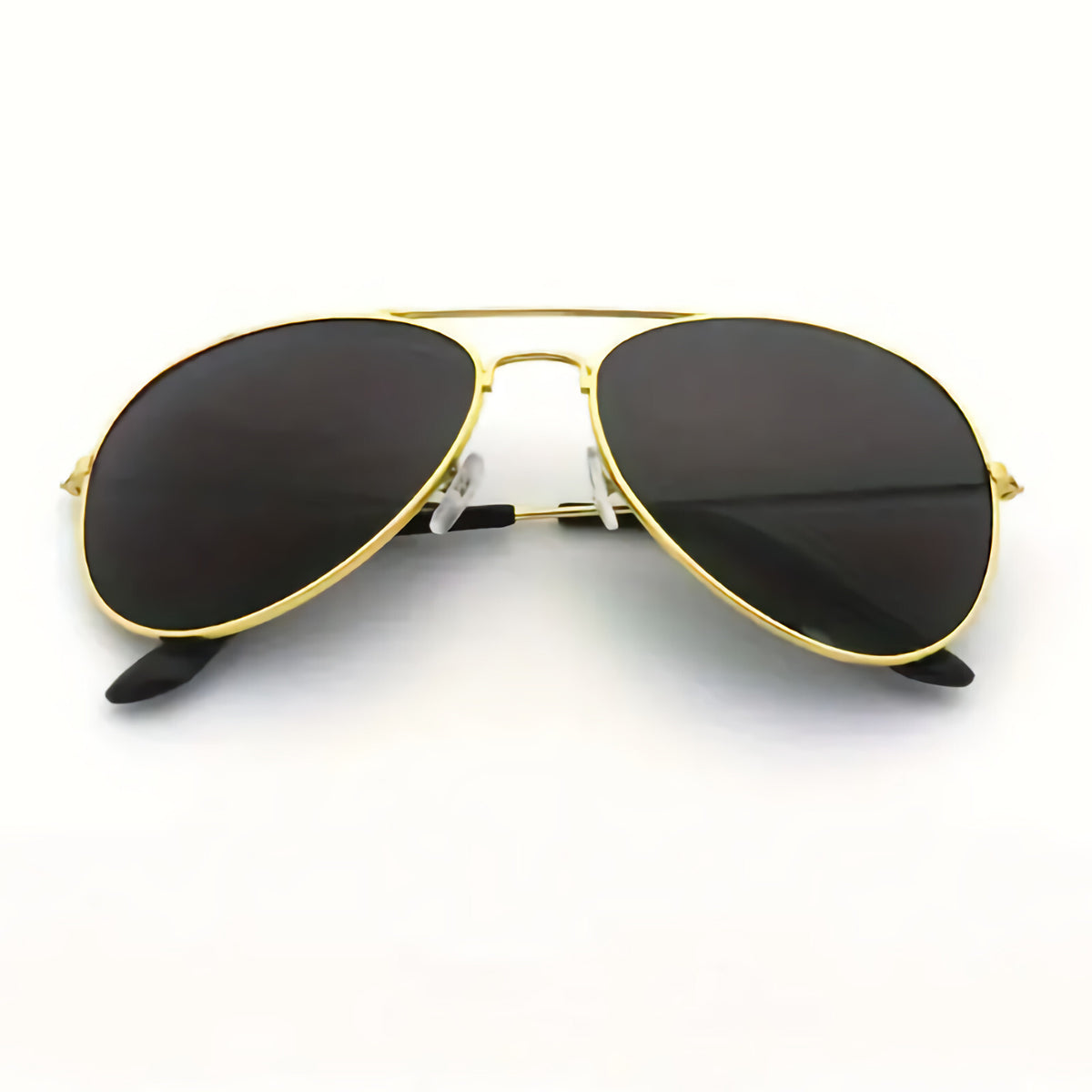 Gold-graue Piloten-Sonnenbrille