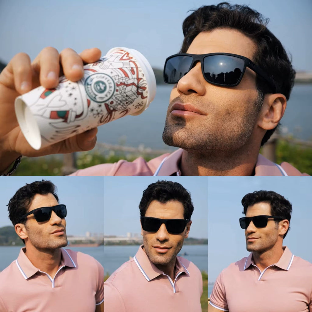 Retro Sonnenbrille im W-Design der 80er