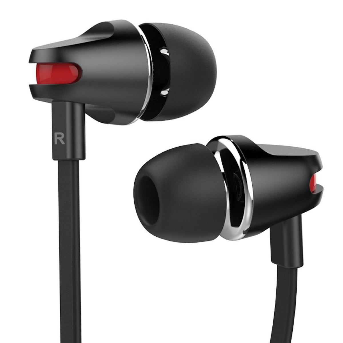 Schwarzes Langsdom JV23 In-Ear-Headset