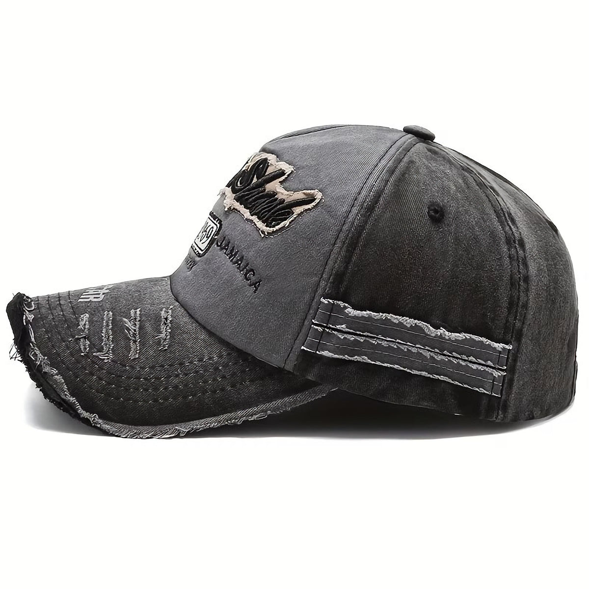 Rock Shark 1969 Vintage Basecap in Schwarz-Grau
