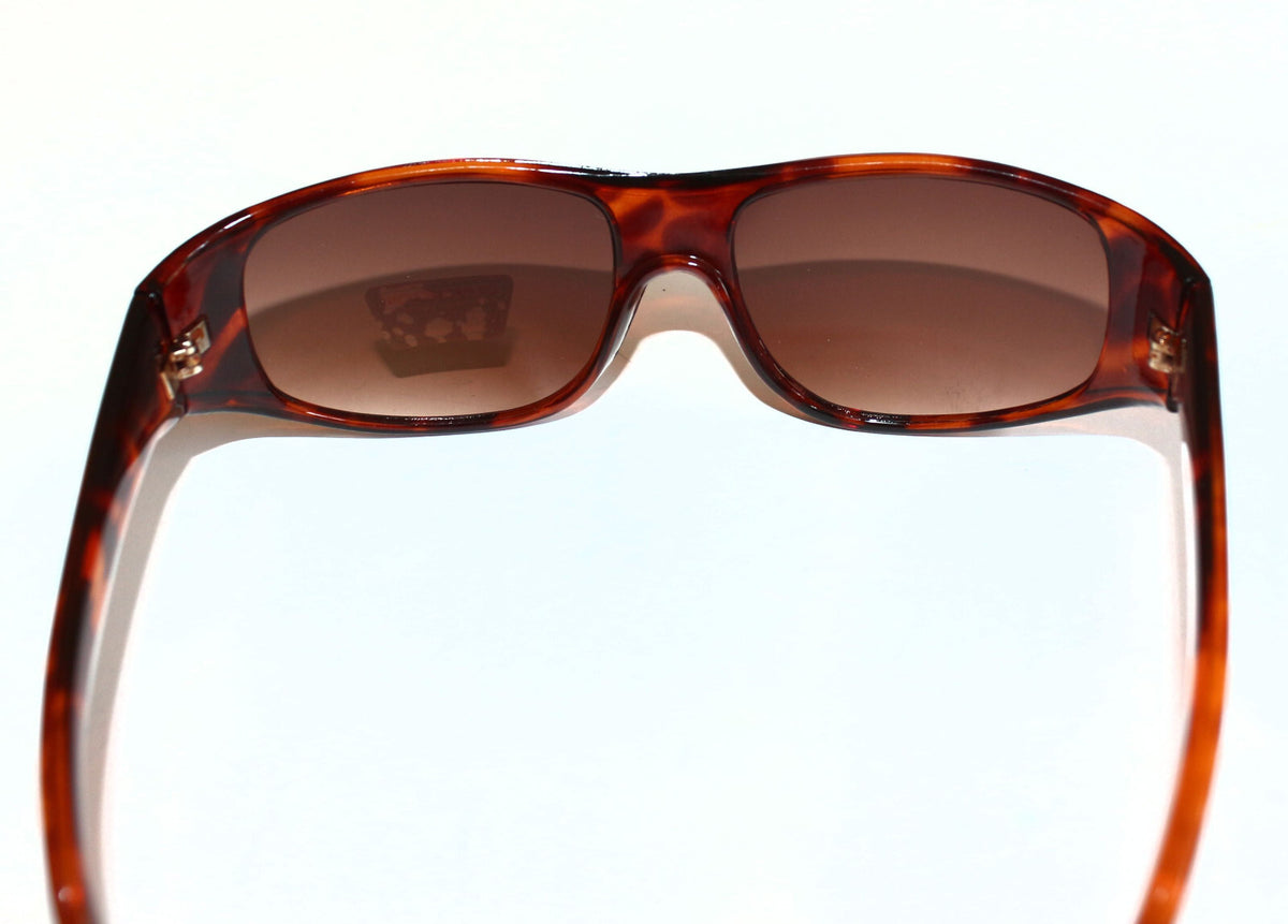 Braune leicht getigerte Designer Damen-Sonnenbrille
