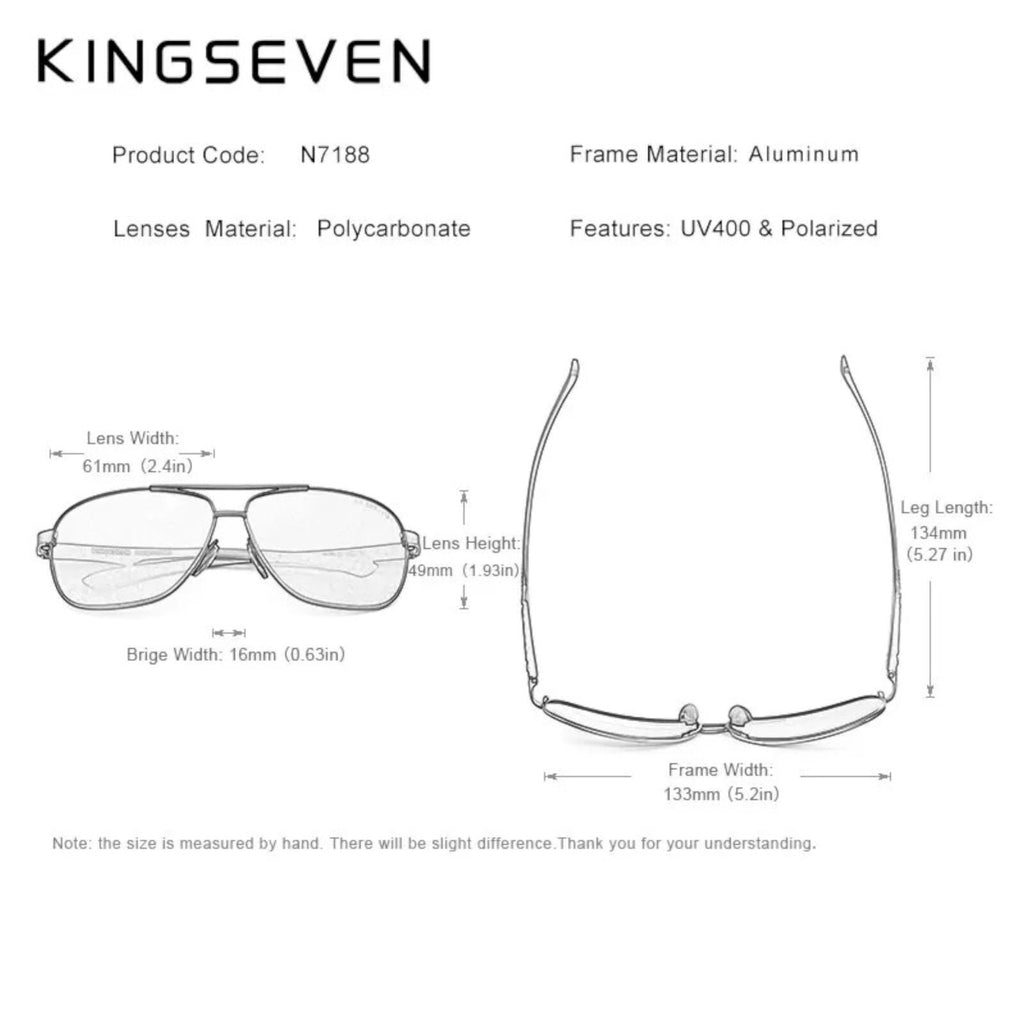 Kingseven N7188 photochrome polarisierte Sonnenbrille
