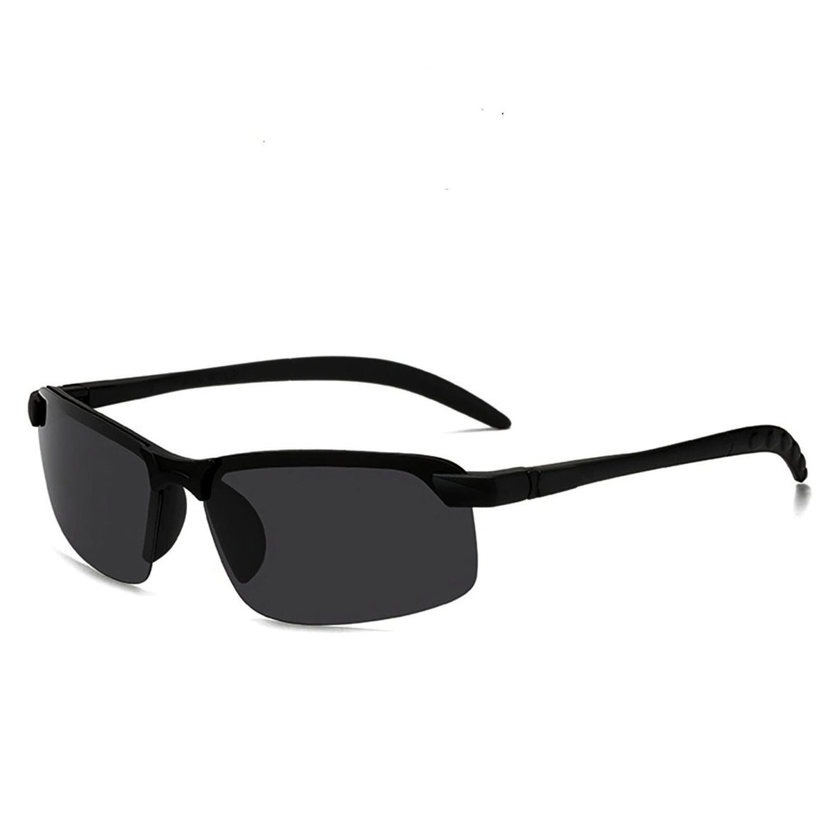 Schwarze Matrix-Sonnenbrille mit Farbwechsel