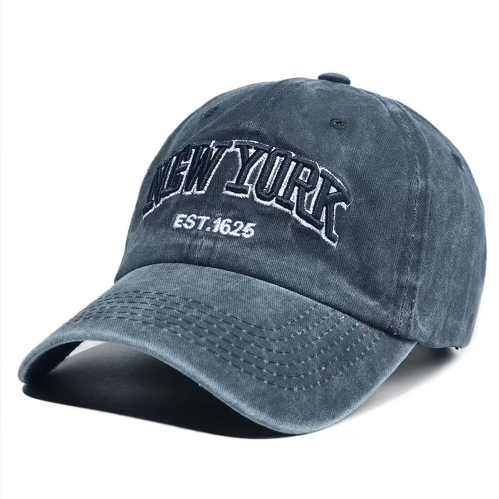 New York Vintage Basecap mit Retro-Stickerei