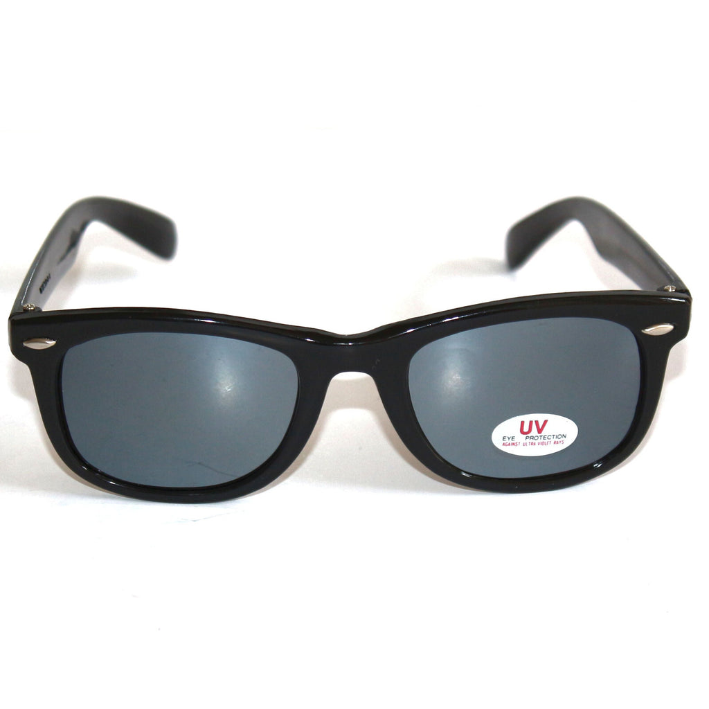 Schwarze Blues-Brothers Sonnenbrille verspiegelt
