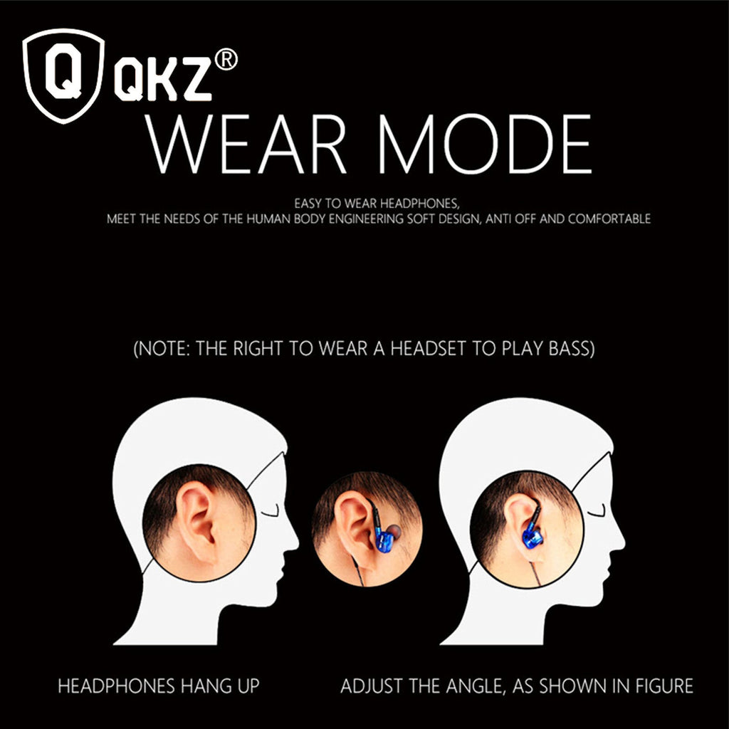 Super Bass High-End In Ear Kopfhörer QKZ W1 Rot Ohrhörer austauschbare Kabel