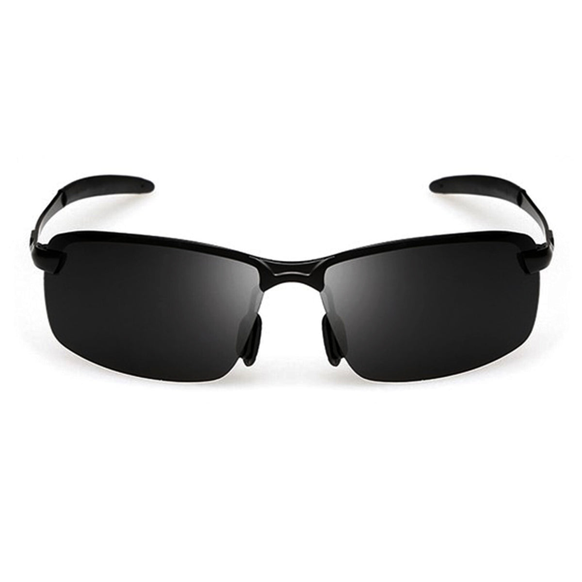 Schwarze Matrix-Sonnenbrille mit Farbwechsel