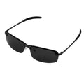 Schwarze Matrix-Sonnenbrille mit polarisierten Gläsern