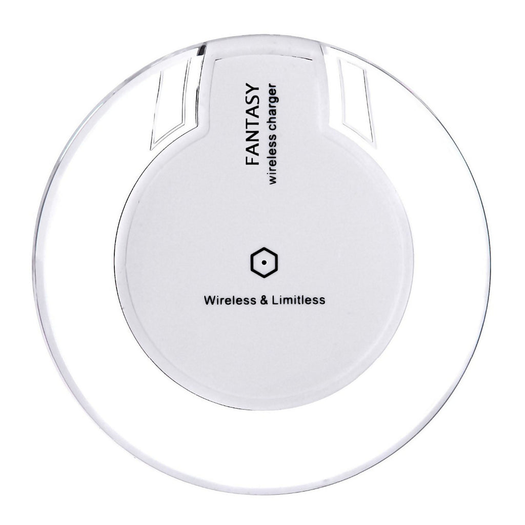 Weiße Qi Wireless Charger Ladestation