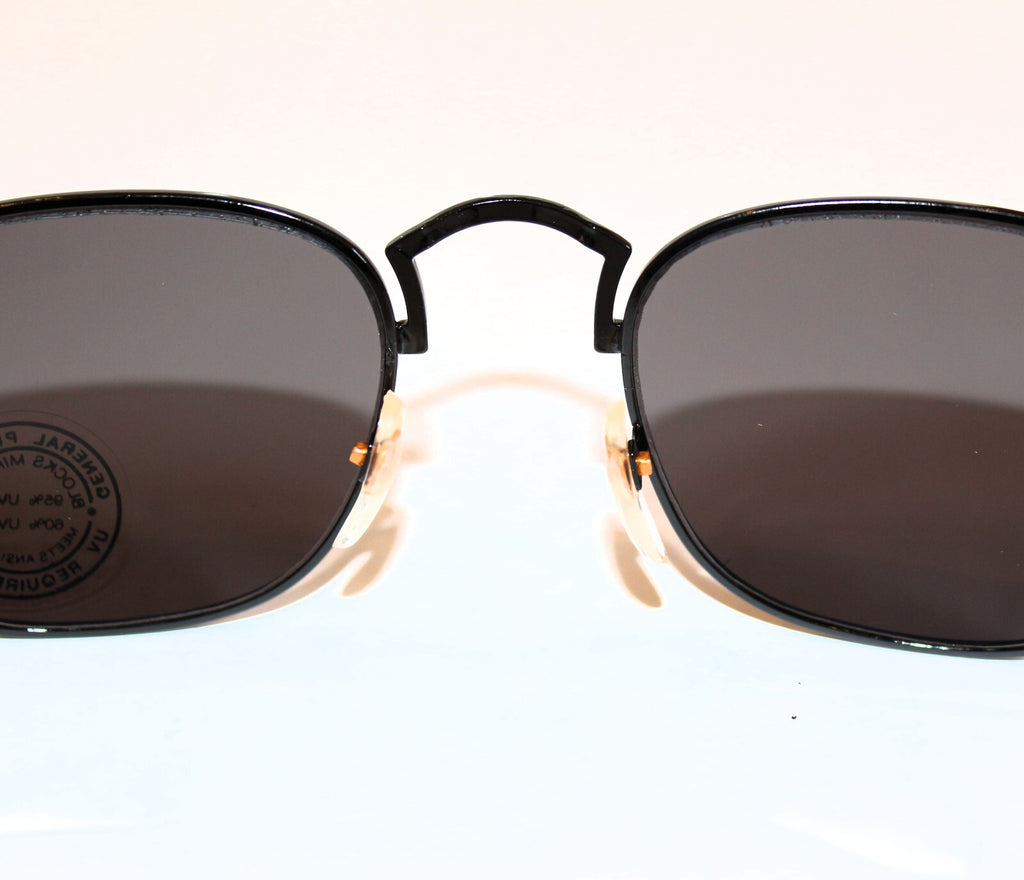 Schwarz-goldene Vintage-Retro-Sonnenbrille Unisex