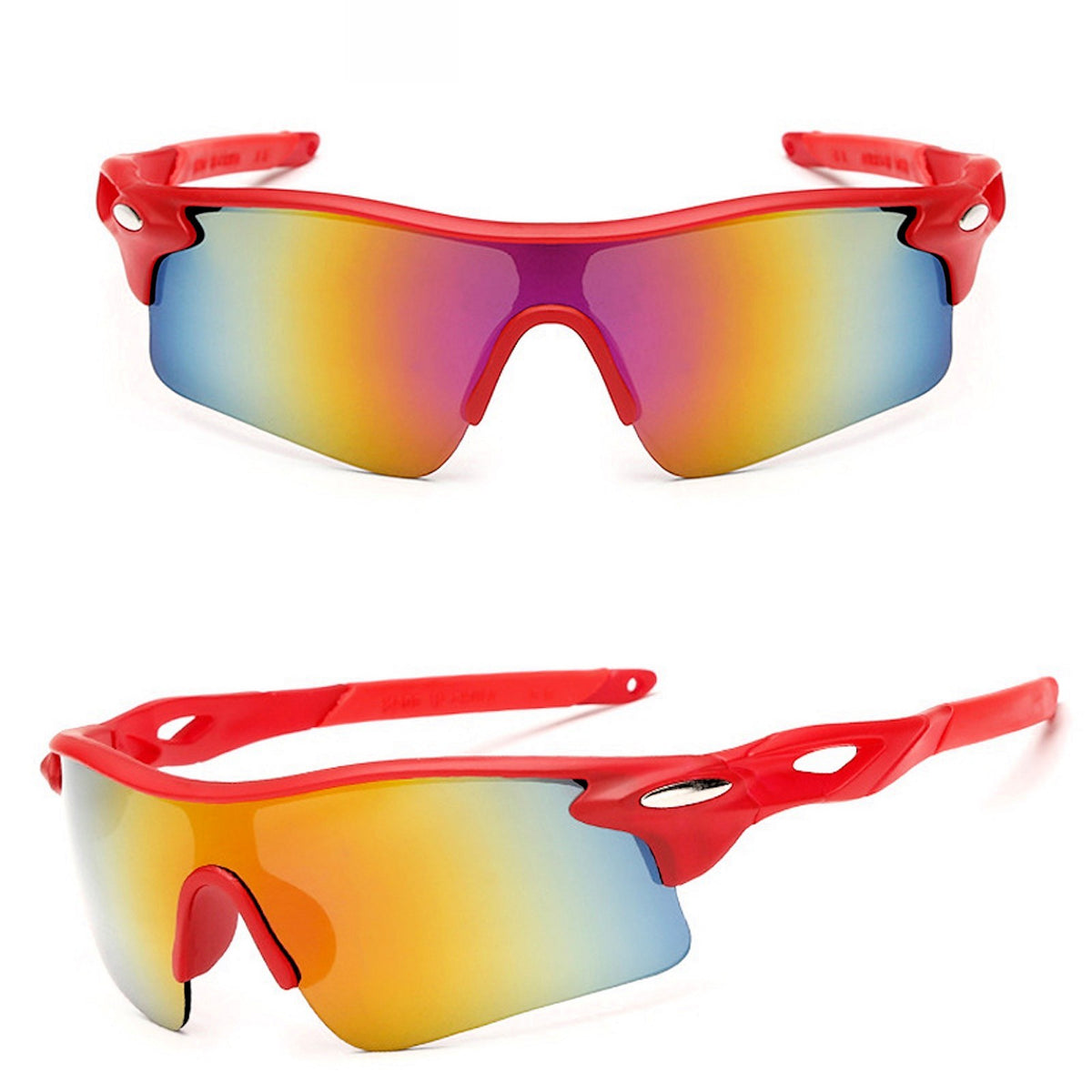 Rote polarisierte Sport-Sonnenbrille X1