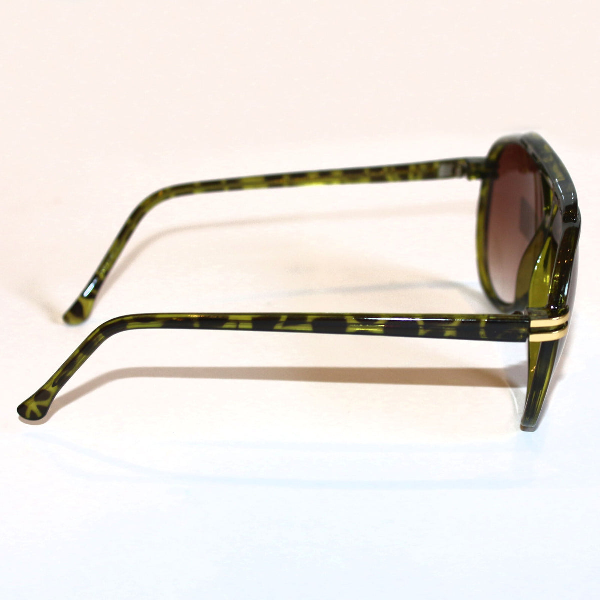 Grün-schwarz getigerte Damen-Sonnenbrille