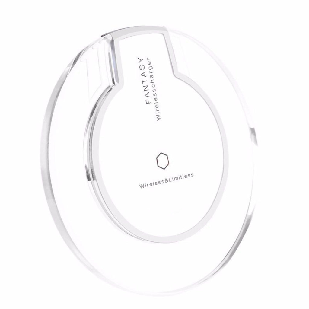 Weiße Qi Wireless Charger Ladestation