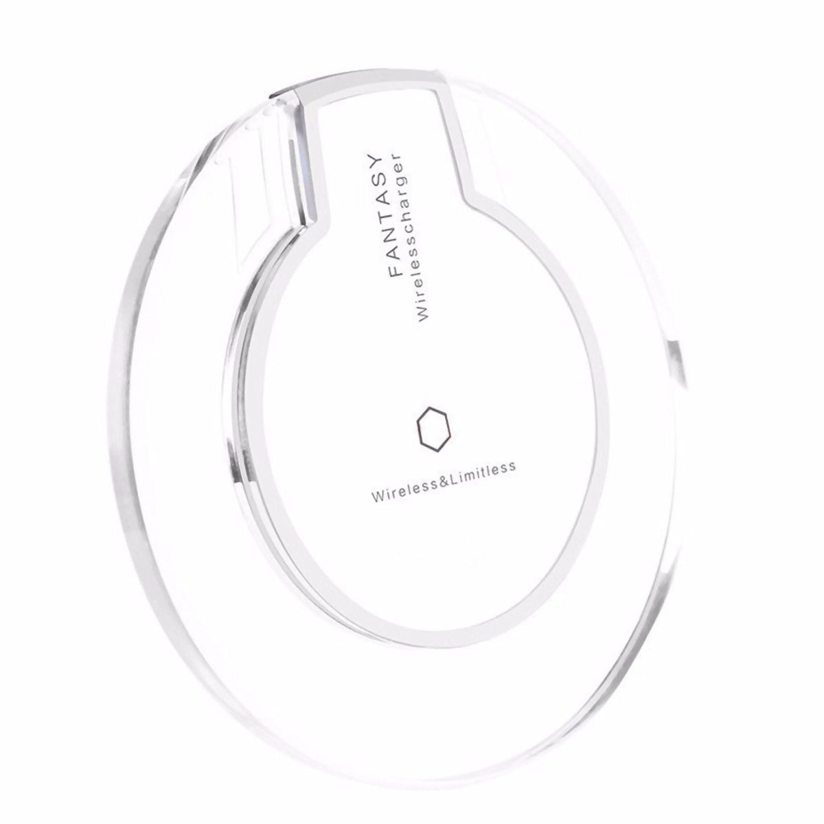 Weiße Qi Wireless Charger Ladestation