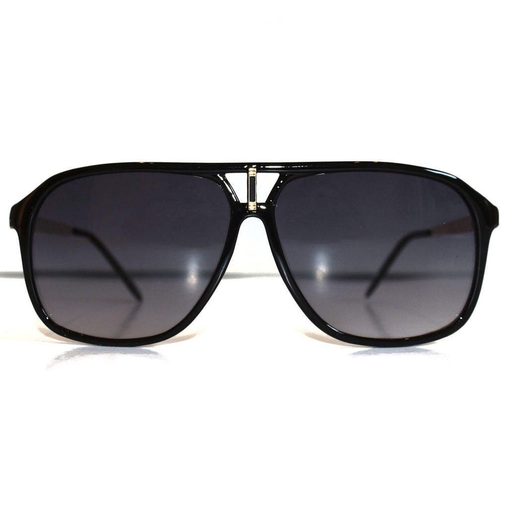 Schwarze Designer Unisex-Sonnenbrille