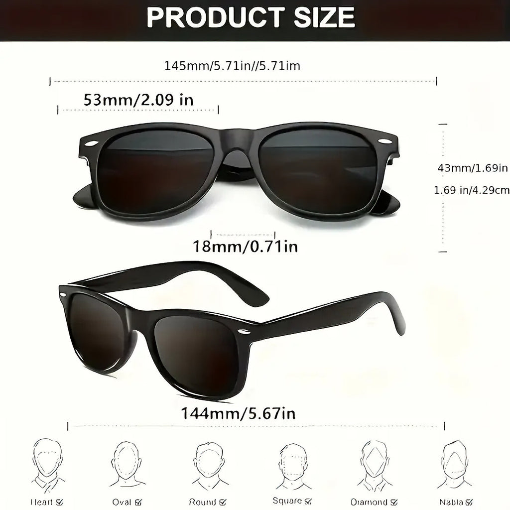 Glänzend schwarze Retro-Partybrille