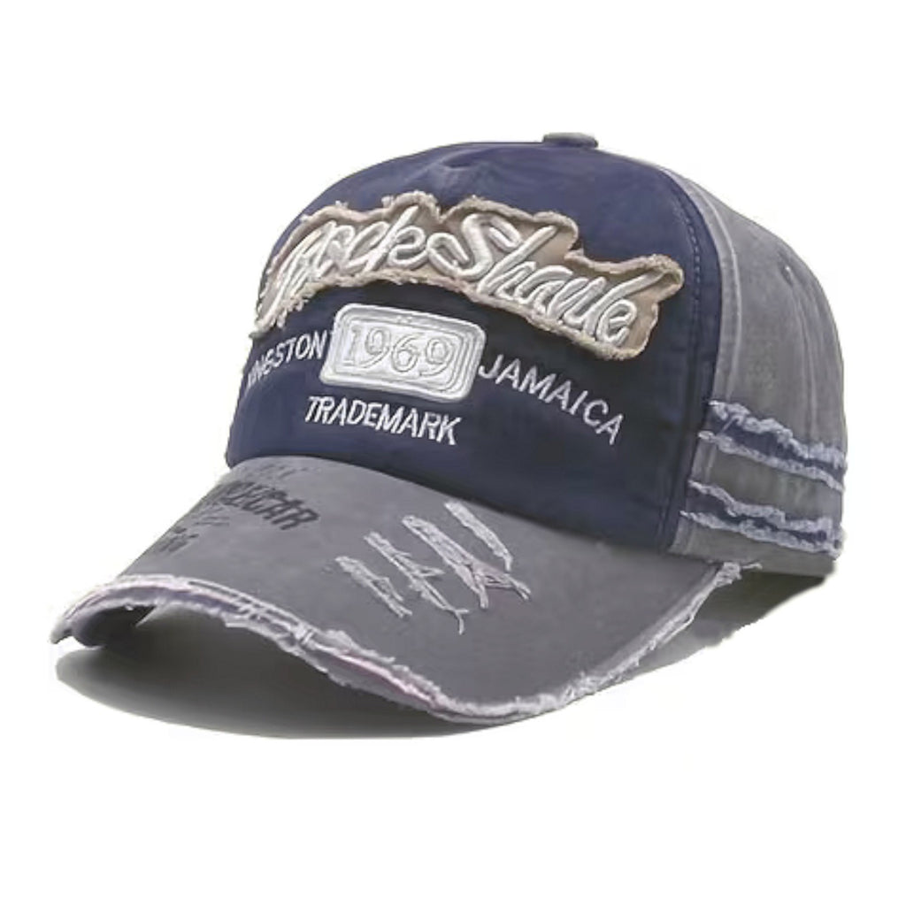 Rock Shark 1969 Vintage Basecap in Blau-Grau