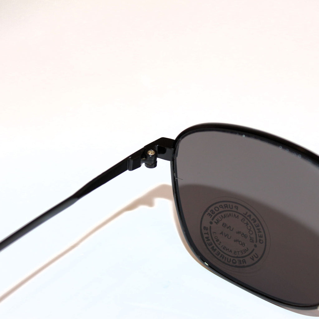 Schwarz-goldene Vintage-Retro-Sonnenbrille Unisex