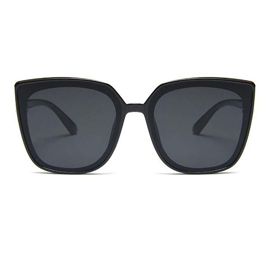 Schwarze Oversized Cat-Eye-Sonnenbrille