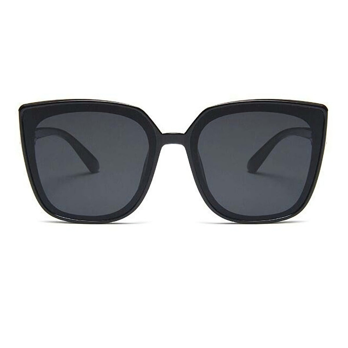 Schwarze Oversized Cat-Eye-Sonnenbrille
