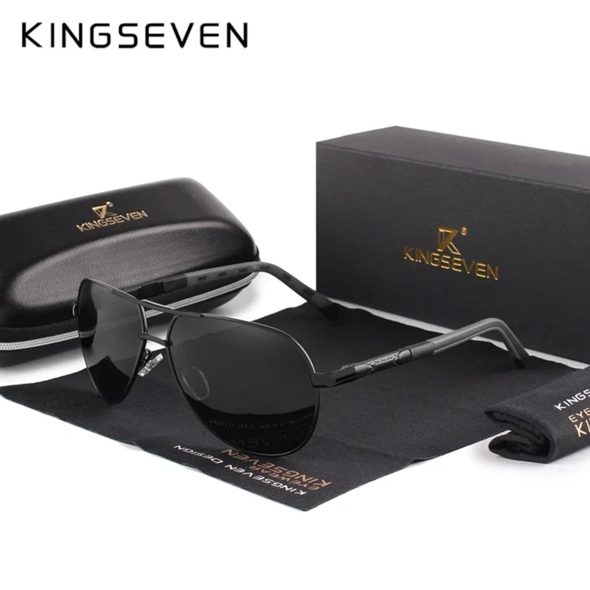 Kingseven K725 polarisierte Piloten-Sonnenbrille