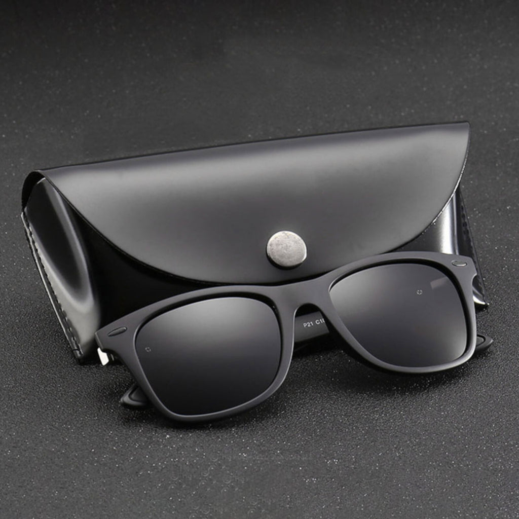 Matt-schwarze polarisierte Blues-Brothers Sonnenbrille