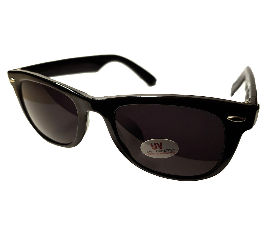 Schwarze Blues-Brothers Sonnenbrille extra-dunkel