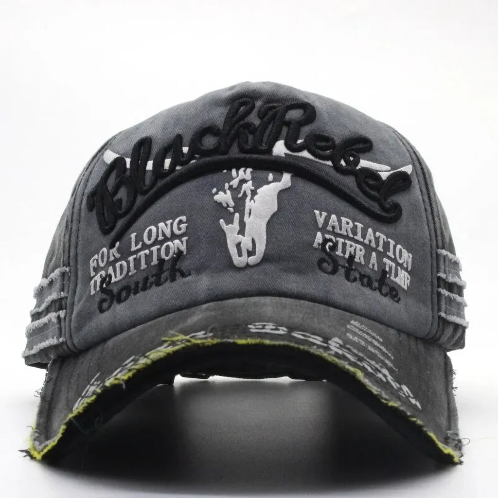 Schwarz-graue Black Rebel Vintage-Basecap