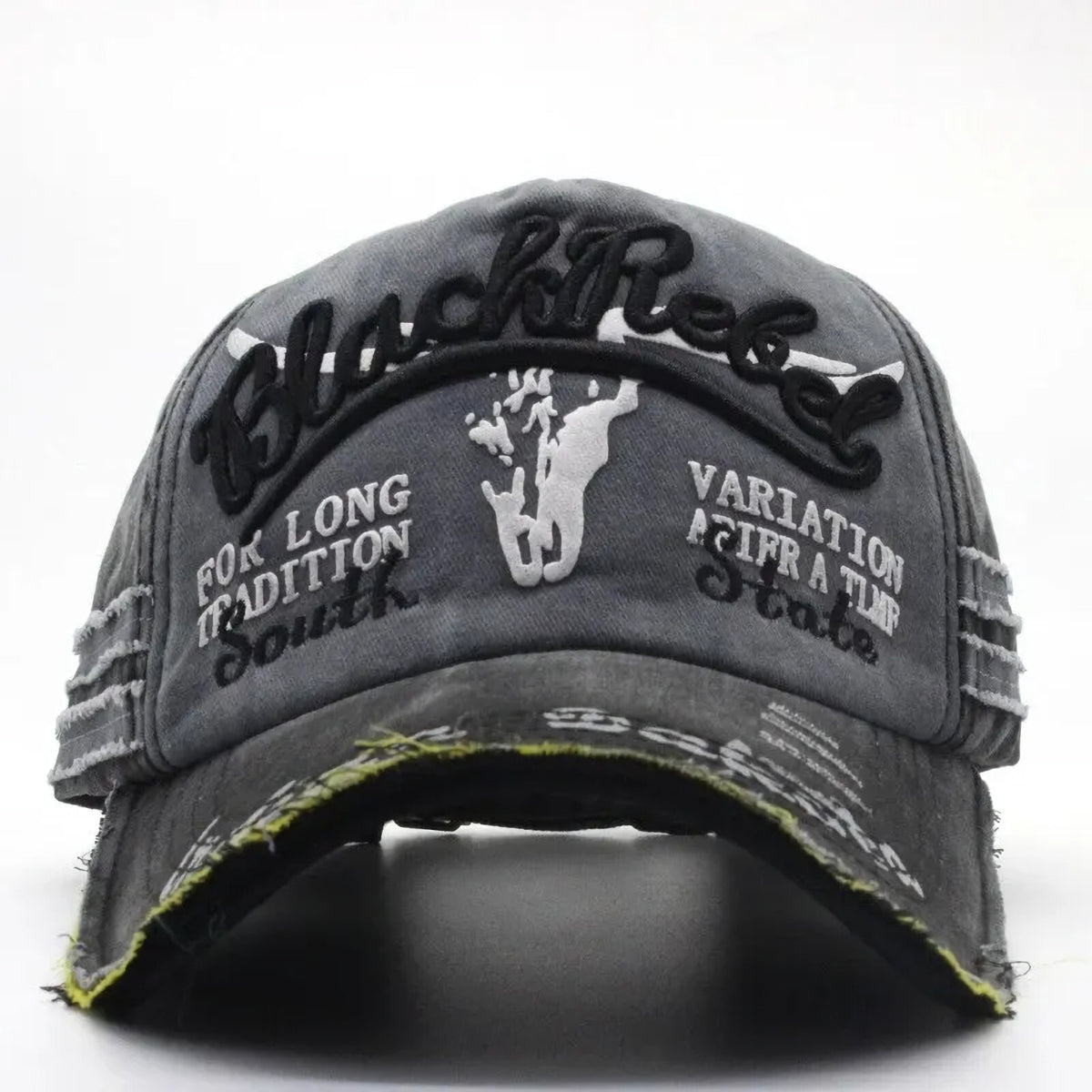 Schwarz-graue Black Rebel Vintage-Basecap