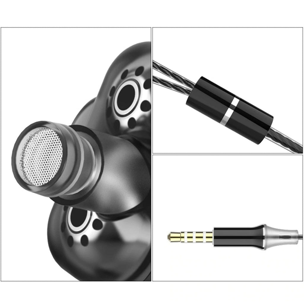 Super Bass In-Ear Doppeltreiber Kopfhörer X12 Ohrhörer Earphone Headset