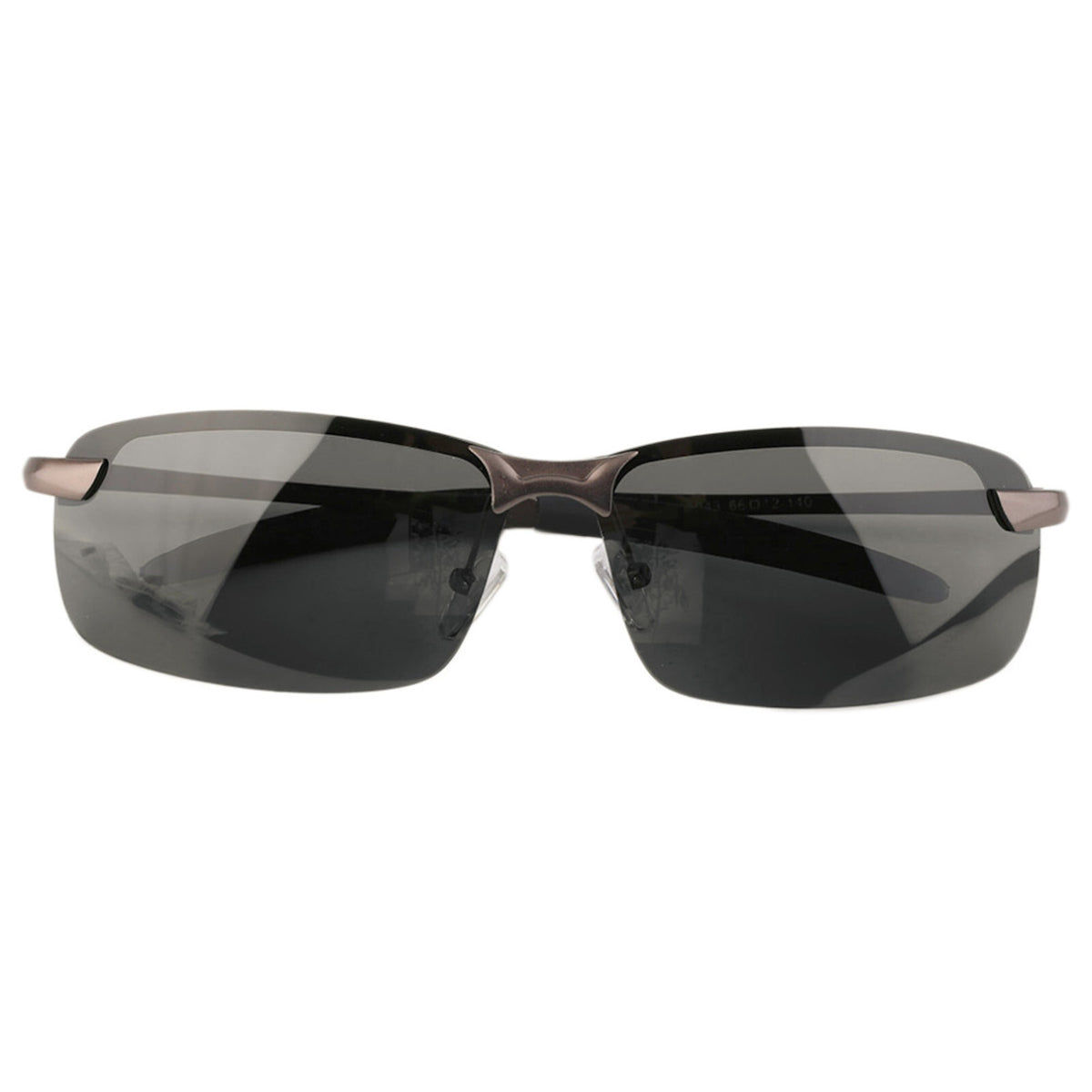 Gunmetal Matrix-Sonnenbrille mit polarisierten Gläsern